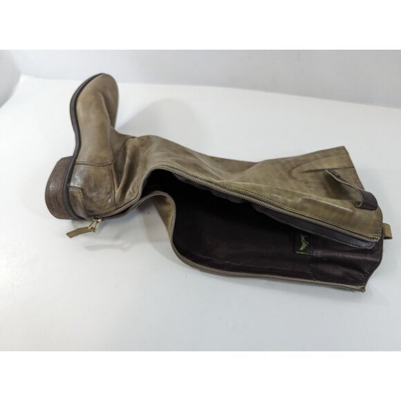 Sam Edelman Knee High Leather Boots Zip-Up Low Heel Women's US Size 9.5 - Picture 16 of 16